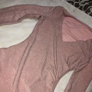 Long sleeve sparkly onesie